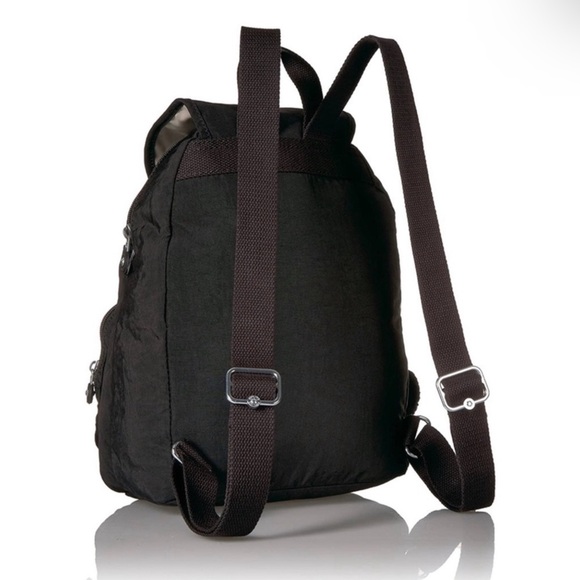 Kipling Queenie Backpack Black Tonal School Travel Gym NWT - Picture 2 of 11